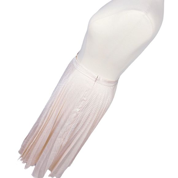 ASOS Pleated Midi Skirt in Spot Satin - Size 12 - Picture 3 of 7